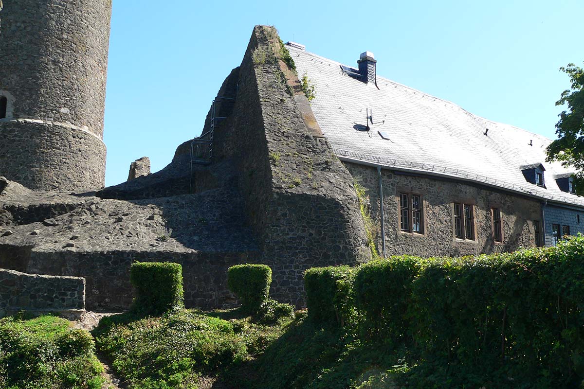 Burg Gleiberg - Errichtung des Albertus Bau