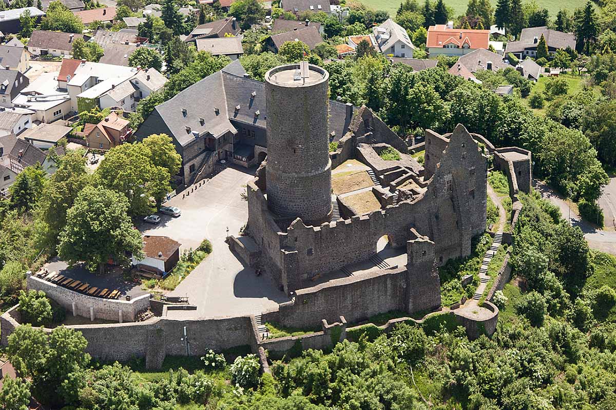 Burg Gleiberg - Luftaufnahmen