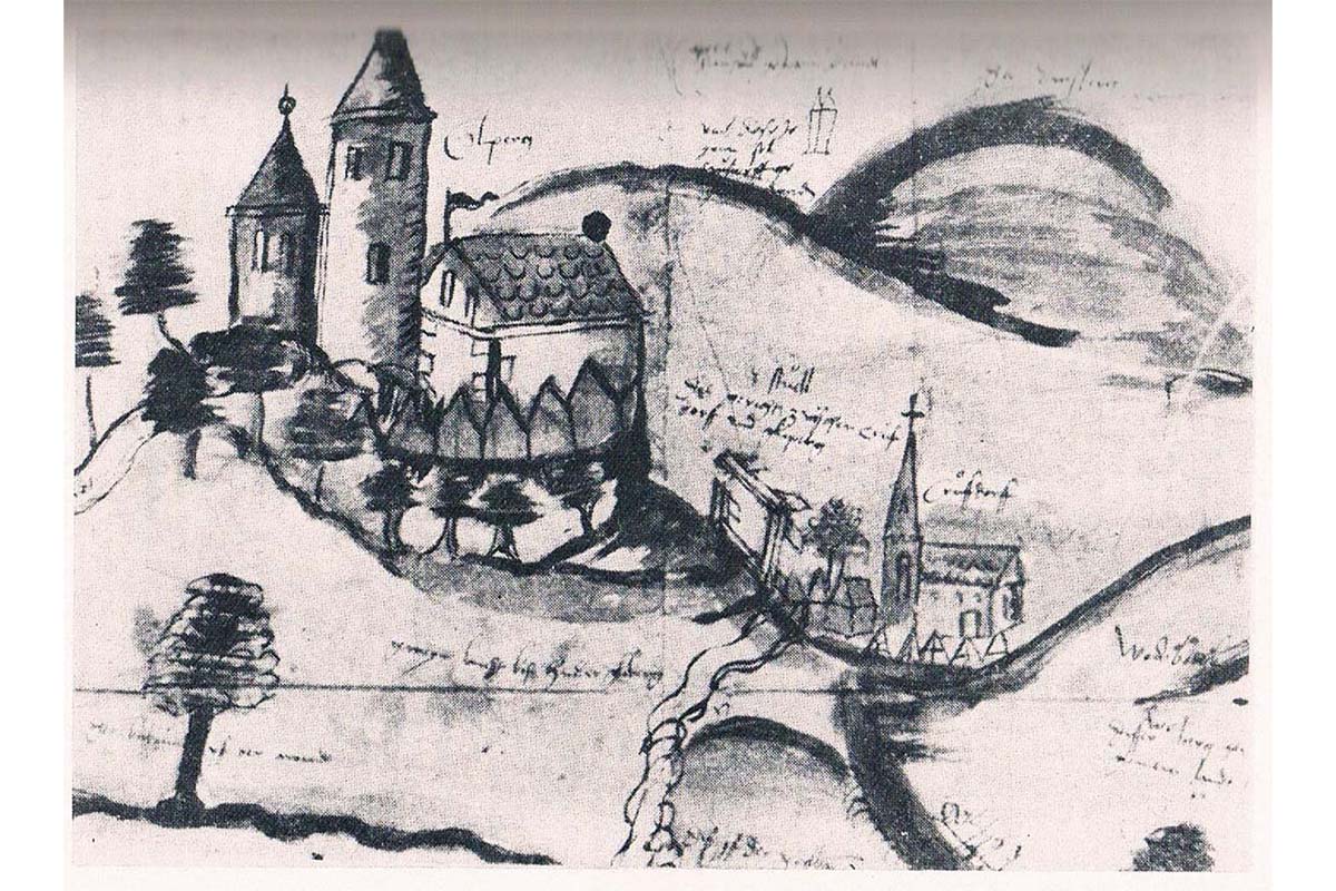 Ansicht Burg Gleiberg 1561