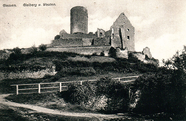 Burg Gleiberg von Westen - Postkarte