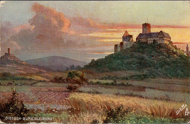 Burg Gleiberg - Tucks Postkarte 1910